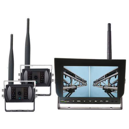 Kit rétrovision Multivision Visiotrack 2 caméras sans fil HD 120° écran 7" - 14956 - Kit rétrovision Multivision Visiotrack 2 caméras sans fil HD 120° écran 7"