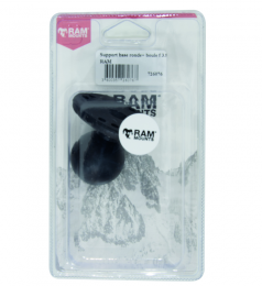 Base ronde + rotule d.1,5" RAM sous blister / à l'unité