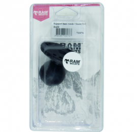 Base ronde + rotule d.1,5" RAM sous blister / à l'unité