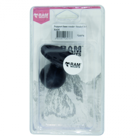 Base ronde + rotule d.1,5" RAM sous blister / à l'unité - 15008 - Base ronde + rotule d.1,5" RAM sous blister / à l'unité