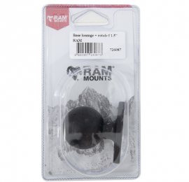 Base losange + rotule d.1,5" RAM sous blister / à l'unité