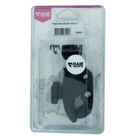 Base avec pince étau + rotule d.1" RAM sous blister / à l'unité - 15020 - Base avec pince étau + rotule d.1" RAM sous blister / à l'unité