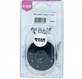Base ronde + rotule d.1" RAM sous blister / à l'unité