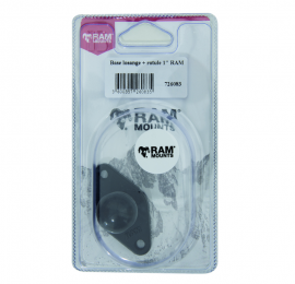 Base losange + boule d.1" RAM sous blister / à l'unité