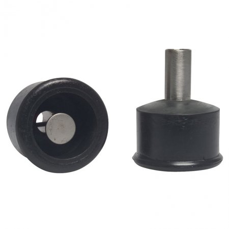 Bouchon caoutchouc avec tube + tête de rincage inox - 221636 - Bouchon caoutchouc avec tube + tête de rincage inox 38-40mm en 14-16mm