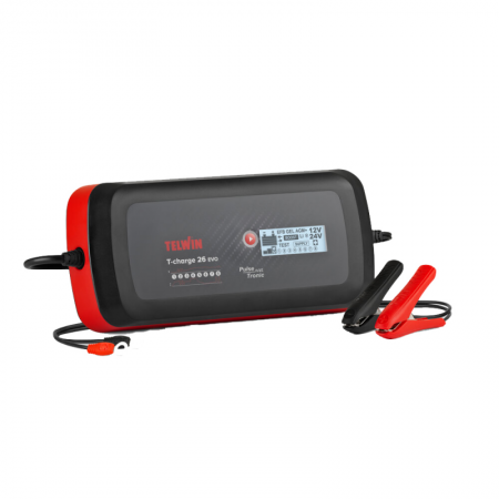Chargeur de batterie T-Charge 26 Evo 12V/24V Telwin - 15182 - Chargeur de batterie T-Charge 26 Evo 12V/24V Telwin