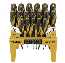 Jeu de tournevis et d'embouts avec support 44 pièces Tolsen