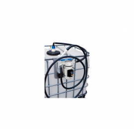 Kit pompe électrique 230V AdBlue avec pistolet automatique sur IBC