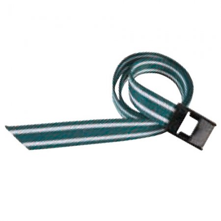 Collier de marquage nylon vert/blanc 130cm avec boucle plastique - 15311 - Collier de marquage nylon vert/blanc 130cm avec boucle plastique