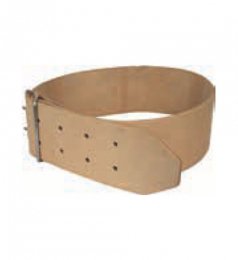 Collier cuir pour cloches avec boucle fer 120x10cm