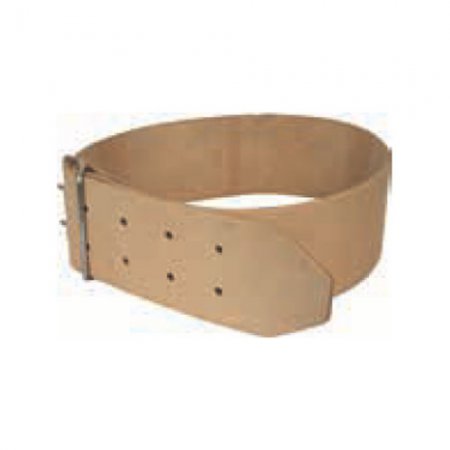 Collier cuir pour cloches avec boucle fer 120x10cm - 15460 - Collier cuir pour cloches avec boucle fer 120x10cm