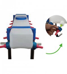 Seau d'ô allaitement multiple linéaire Ba-Feed 9L pour agneaux/chevreaux 12 postes