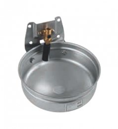 Abreuvoir inox 5L pour bovins/équins avec valve tube G 1/2"
