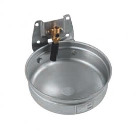 Abreuvoir inox 5L pour bovins/équins avec valve tube G 1/2"