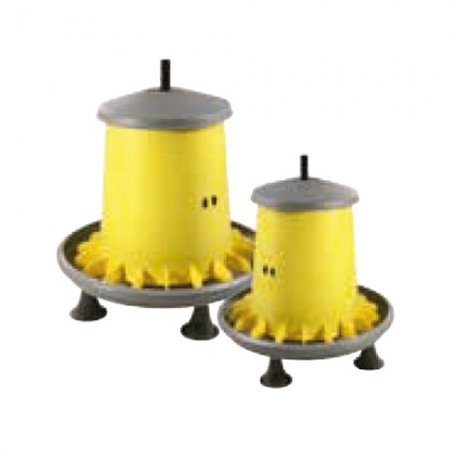 Mangeoire à trémie réglable pour poulets anti-gaspillage - 15559 - Mangeoire à trémie réglable pour poulets anti-gaspillage 9L