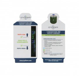 Thermomètre à cristaux liquides Cryofarm pour décongélateur