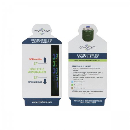 Thermomètre à cristaux liquides Cryofarm pour décongélateur - 15588 - Thermomètre à cristaux liquides Cryofarm pour décongélateur