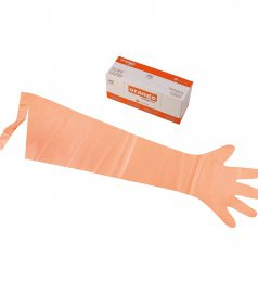 Gant vétérinaire Orange Softglove / Lot de 100 pièces