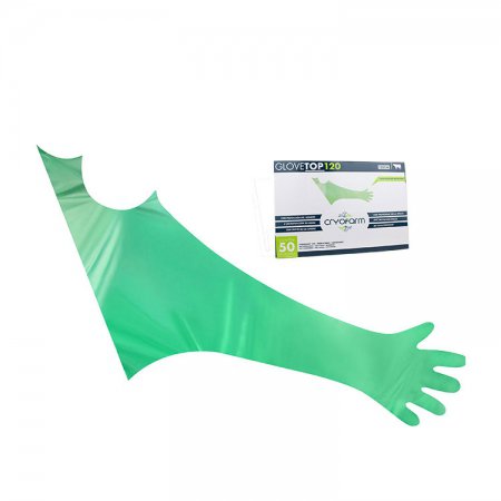 Gant vétérinaire Glovetop avec protection épaule / Lot de 50 pièces - 15601 - Gant vétérinaire Glovetop avec protection épaule / Lot de 50 pièces