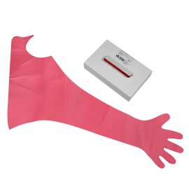 Gant vétérinaire Euroneck avec protection épaule / Lot de 100 pièces