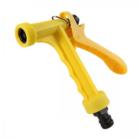 Pistolet à pression en plastique jaune avec réglage et raccord rapide - 221702 - Pistolet à pression en plastique jaune avec réglage et raccord rapide