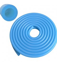 Rouleau tuyau silicone bleu